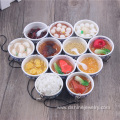 PVC Simulated Food Keychain Small Bowl Keyring For Phone